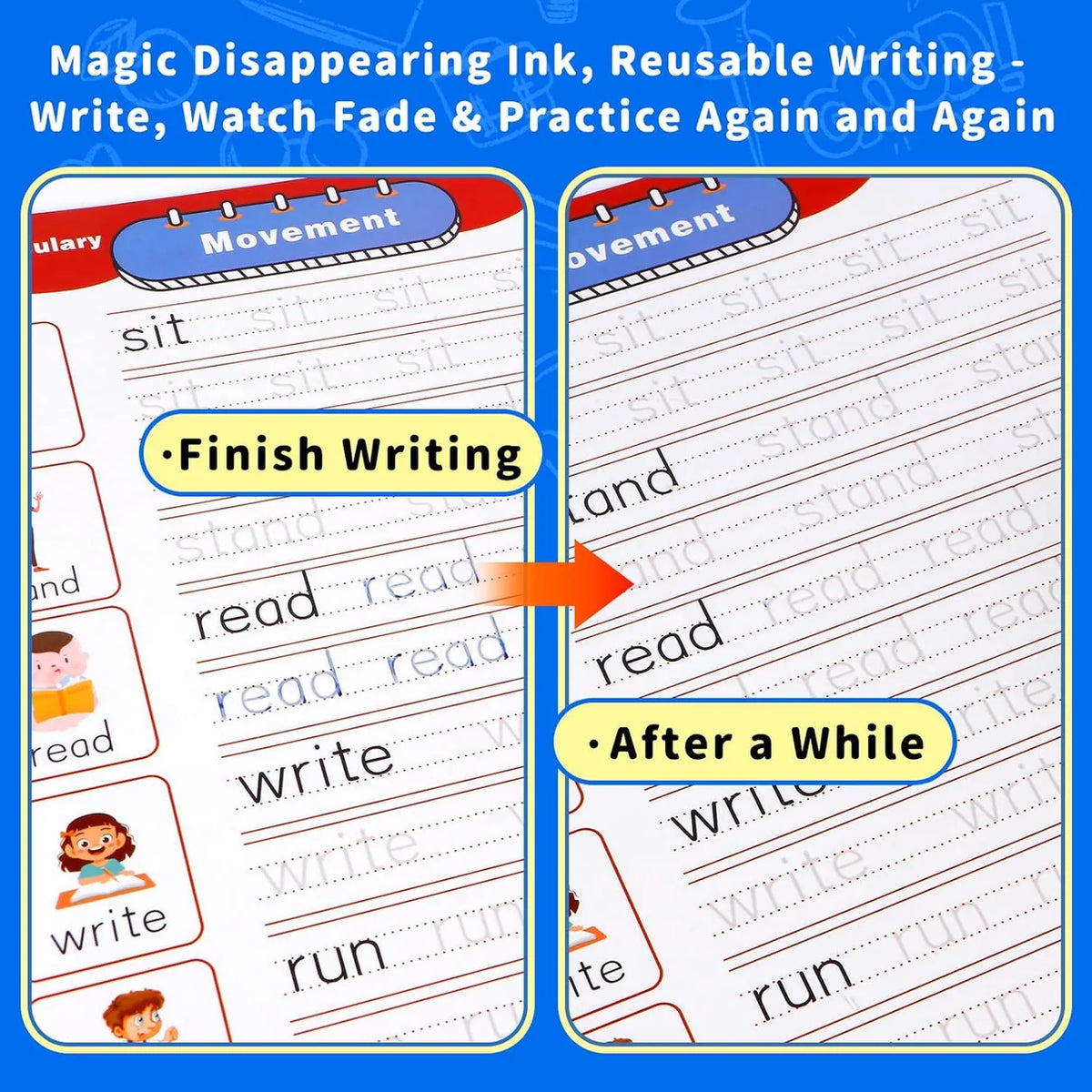 Magic Grooved Handwriting Book for Kids (Ages 3–8)